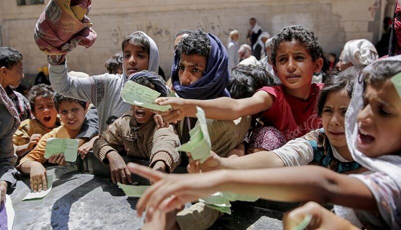 حیات ۸۰ درصد از مردم یمن به کمک‌های بشردوستانه وابسته شده است