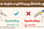 عکس| منشور کنشگری رسانه ای در شرایط جنگی