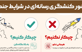عکس| منشور کنشگری رسانه ای در شرایط جنگی