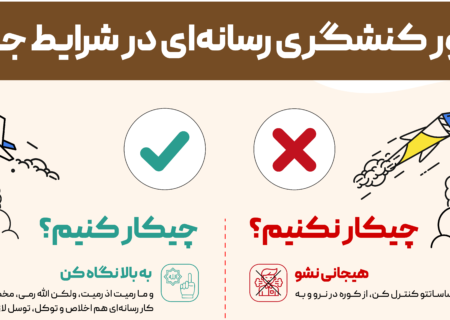 عکس| منشور کنشگری رسانه ای در شرایط جنگی