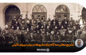 تشریح معانی سه‌گانه واژه “مشروطه” در بیان میرزای نائینی