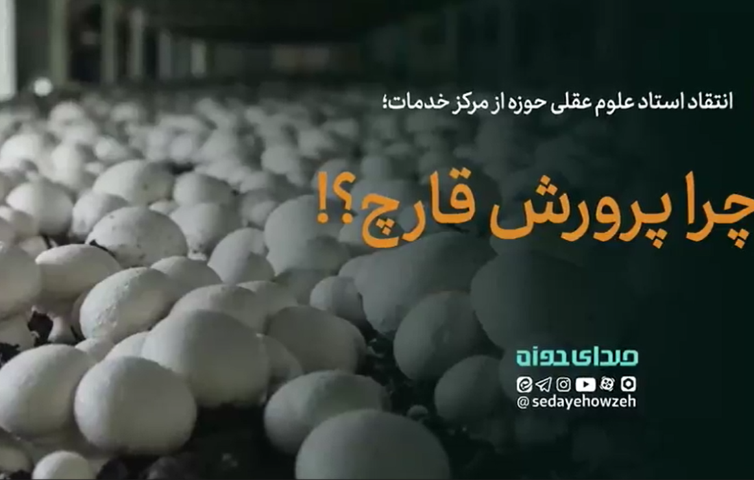انتقاد استاد علوم عقلی حوزه از مرکز خدمات برای آموزش مهارت پرورش قارچ برای طلاب!